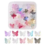 50Pcs Transparent Glass Charms