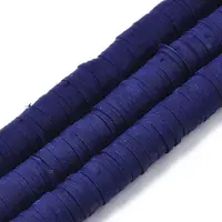 Flat Round Handmade Polymer Clay Beads