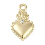 Brass Micro Pave Cubic Zirconia Pendants