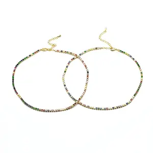 Brass Tennis Necklaces