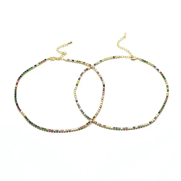 Brass Tennis Necklaces