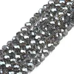Electroplate Transparent Glass Beads Strands