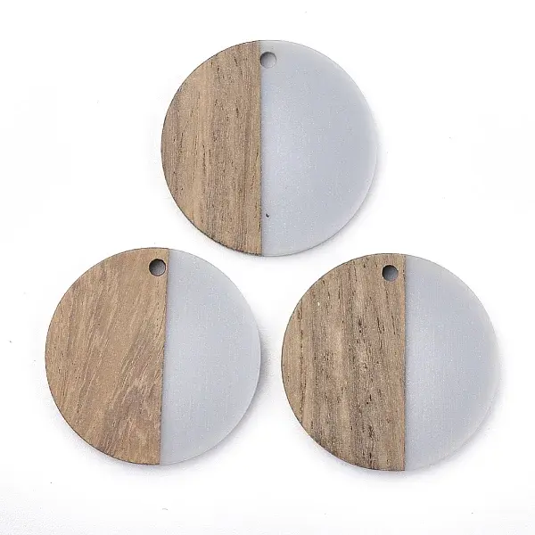 Resin & Walnut Wood Pendants