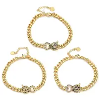 Brass Micro Pave Cubic Zirconia Bracelets