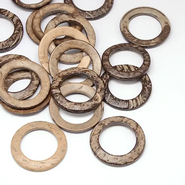 Wood Jewelry Findings Coconut Linking Rings