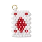 Cylinder Seed Flat Round Pendants