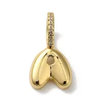 Brass Micro Pave Cubic Zirconia Pendants