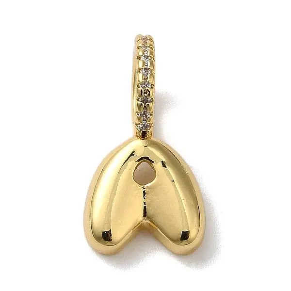 Brass Micro Pave Cubic Zirconia Pendants