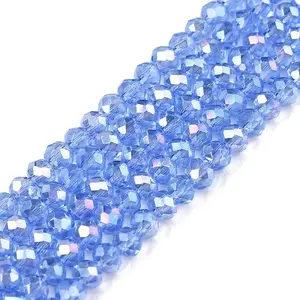 Electroplate Glass Beads Strands