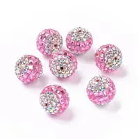 Polymer Clay Rhinestone Beads