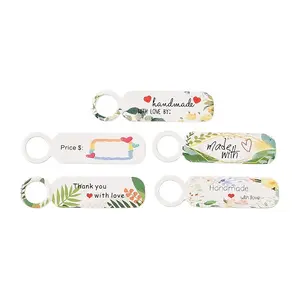 100Pcs Paper Leaf Printed Price Tags