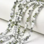 Electroplate Opaque Glass Beads Strands