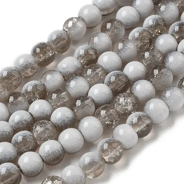 Crackle Glass Beads Strands
