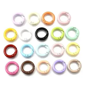 Spray Painted Alloy Spring Gate Rings