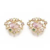 Brass Cubic Zirconia Pendants