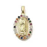 Brass Micro Pave Cubic Zirconia Pendants