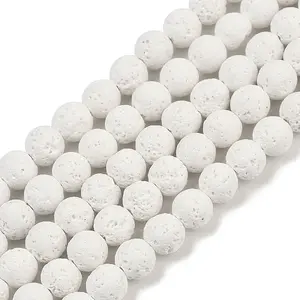 Synthetic Lava Rock Beads Strands