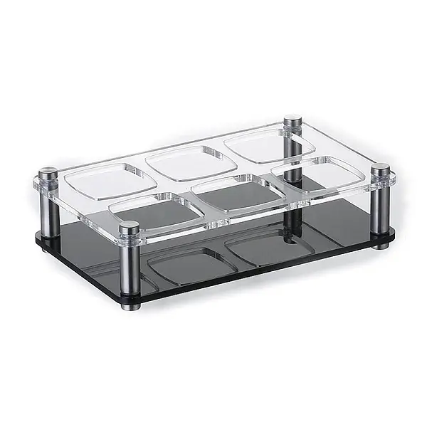 6-Hole Acrylic Wine Glass Organizer Holder