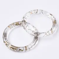 Transparent Spray Painted Acrylic Linking Rings