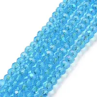 Electroplate Glass Beads Strands