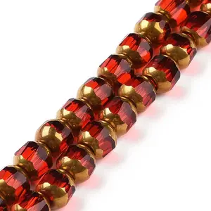 Electroplated Transparent Glass Beads Strands