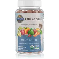 Garden of Life Organics Men’s 40+ Multi multivitamíny pro muže příchuť Organic Berry 120 ks