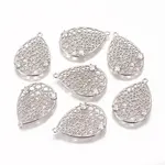 Brass Micro Pave Cubic Zirconia Pendants