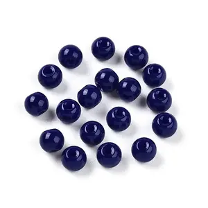 Opaque Solid Color Glass Beads