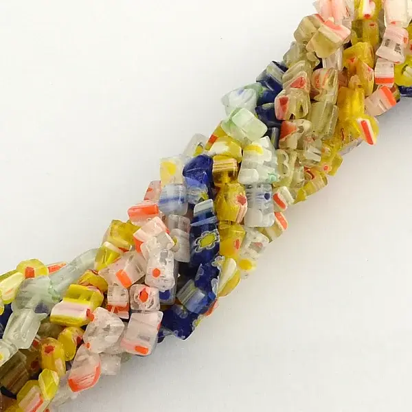 Handmade Millefiori Glass Bead Strands