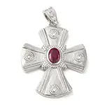 Brass Micro Pave Cubic Zirconia Pendants