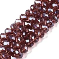 Electroplate Glass Beads Strands