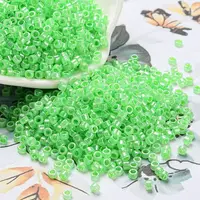 Electroplate Transparent Glass Seed Beads