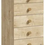 Vysoká zásuvková komoda cody - dub svetlý