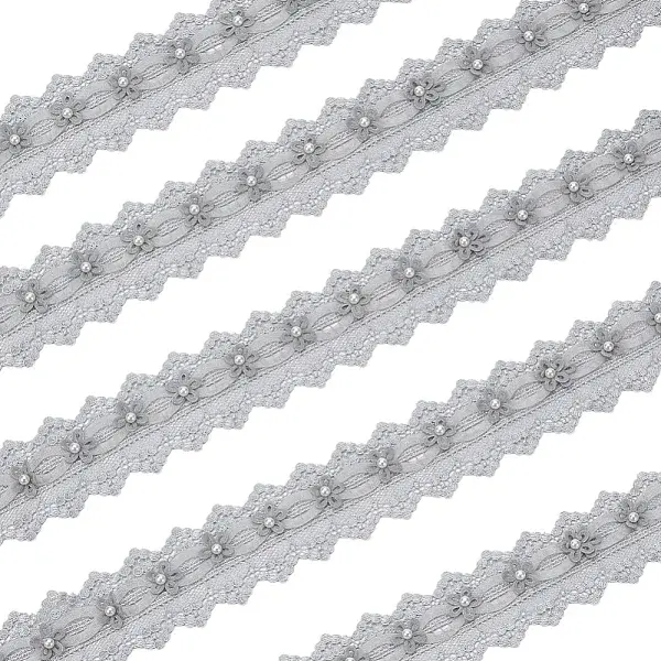 3 Yards Polyester Flower Lace Trim