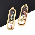 304 Stainless Steel Epoxy Resin Pendants