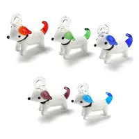 Handmade Lampwork Puppy Pendants