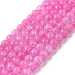 Synthetic Crackle Quartz Beads Strands