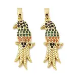 Brass Micro Pave Cubic Zirconia Pendants