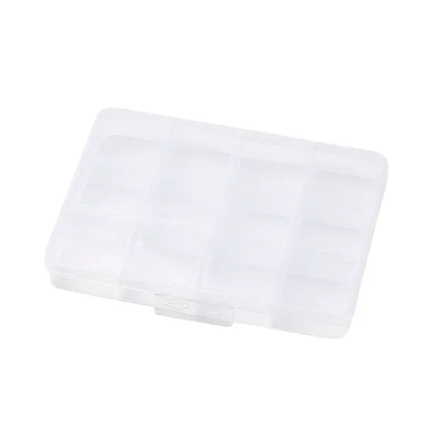 (Defective Closeout Sale: Scratched) 8 Grids Organizer Storage Plastic Boxed
