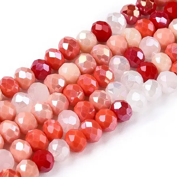 Electroplate Glass Beads Strands