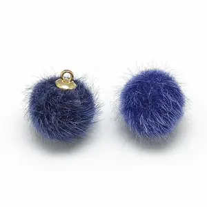 Faux Mink Fur Covered Charms