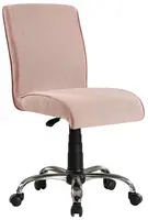 Čalouněná židle na kolečkách ballerina - lososová