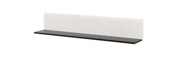 Nástěnná police heber - bílý/černý