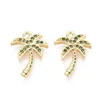 Brass Pave Cubic Zirconia Pendants