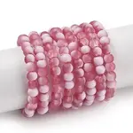 Frosted Crackle Glass Beads Strands