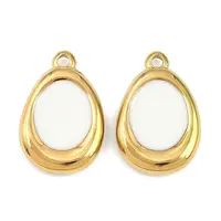 304 Stainless Steel Enamel Pendants