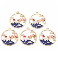 Alloy Enamel Pendants