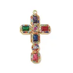 304 Stainless Steel Rhinestone Pendants Ion Plating(IP)