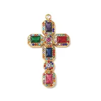 304 Stainless Steel Rhinestone Pendants Ion Plating(IP)