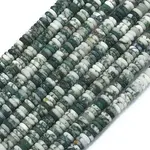 Frosted Natural Tree Agate Beads Strands